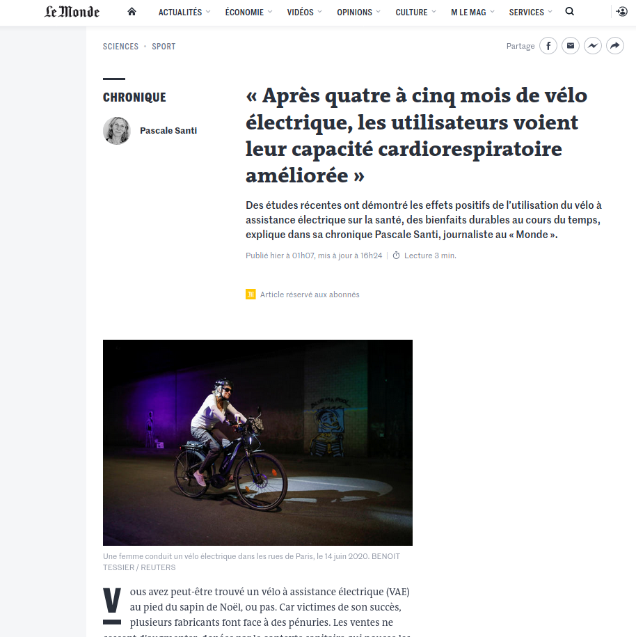 Article VAE Le Monde